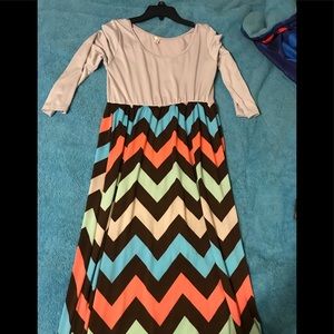 Floor length maxi dress